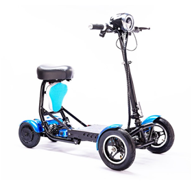 Four wheel electric mobility scooter